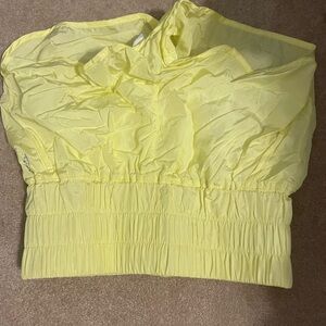 Free peoples high rise yellow shorts